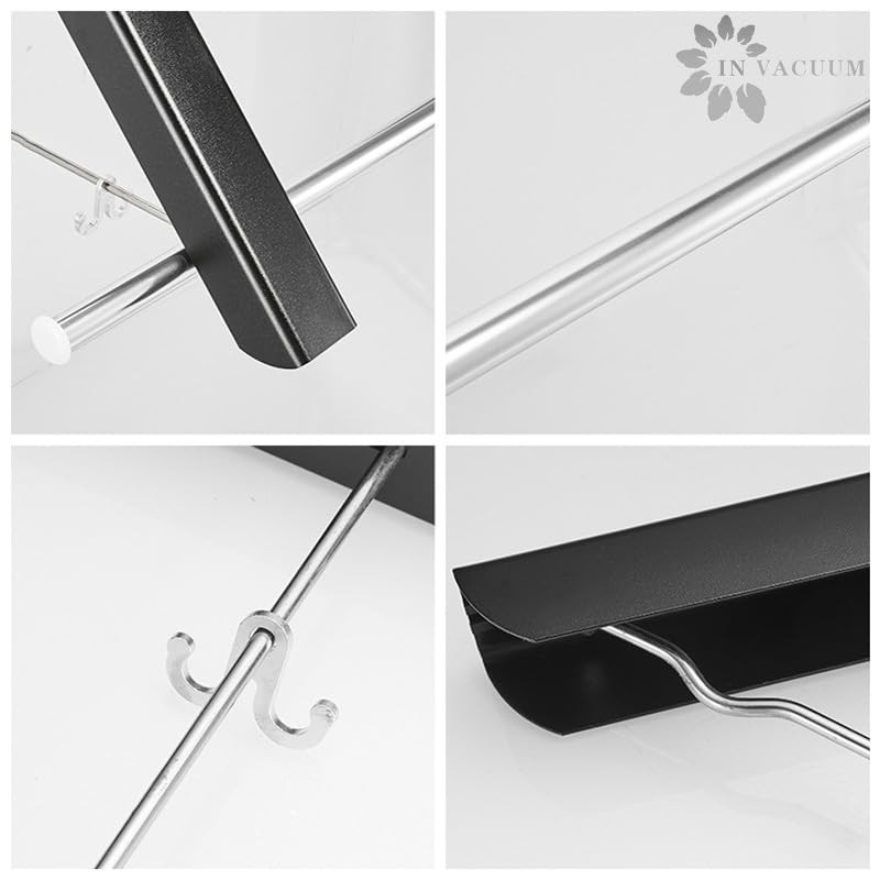 Laundry Drying Rack, Wall Mounted Retractable Clothes Hanger, Aluminium Home