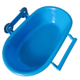 Bird Bath for Cage,Armastuse Parrot Bird Bath,Small Tub Bowl for Hang Inside Cage Birdbath Shower,Forparakeets,Cockatiels,Canary,Budgerigar (Blue)