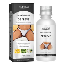 Crema blanqueadora MOPOYAT, crema iluminadora, para axilas, rodillas, codos, muslos internos, lnea del bikini, crema.                                 