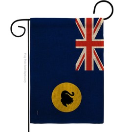 States of Australia Western Garden Flag - Regional Territory Tony Couch Sydney Oceania Country Particular Area - House Decoration Banner Small Yard Gift Double-Sided Made in USA 13 X 18.5