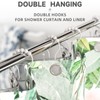 White Shower Curtain Hooks, Bathway Shower Curtain Hooks Shower Curtain