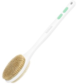 Bubbob Back Scrubber, Back Scrubber for Shower, Bath Brush Long Handle for Shower with Double Sided Bristles for Wet or Dry Brushing (Green)