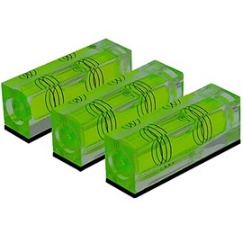 Small Bubble Level Tool Mini bubbles Square Three Line Horizontal Pearl 522015MM Magnetic/non Dual-use High Precision For Motorhome, Camping, Trailer, Construction, Photo frame, CNC machine