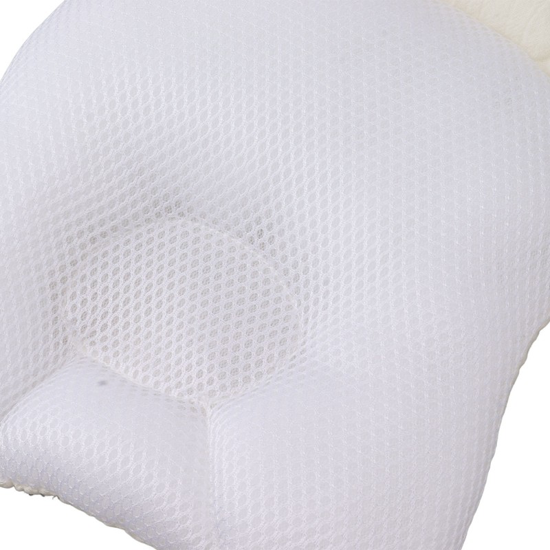 Baby Pillow Recessed Rabbit Ear Shaped 21.5cm Width Soft Breathable