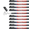 edding 141 F permanent pen - black - 10 pens