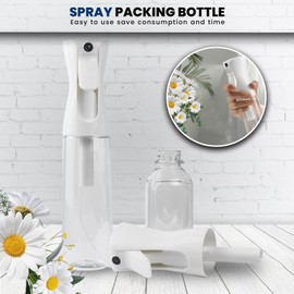 FZE Continuous Spray Bottles 2 pack 300ml with Ultra Fine Mist for Hair spraying, Watering Plants, Durable Solution and Your Go-To Kitchen Companion for Everyday Use.[ Spray Stream 2]
