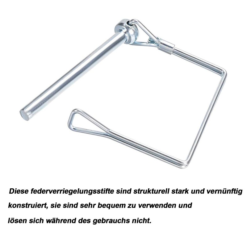 Locking Pin 6 Pieces Square Rectangle Cotter Pins, 4.5 x