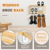 JAYOBGO Boot Hangers Hanging Shoe Rack Wall Mounted Floating Tall