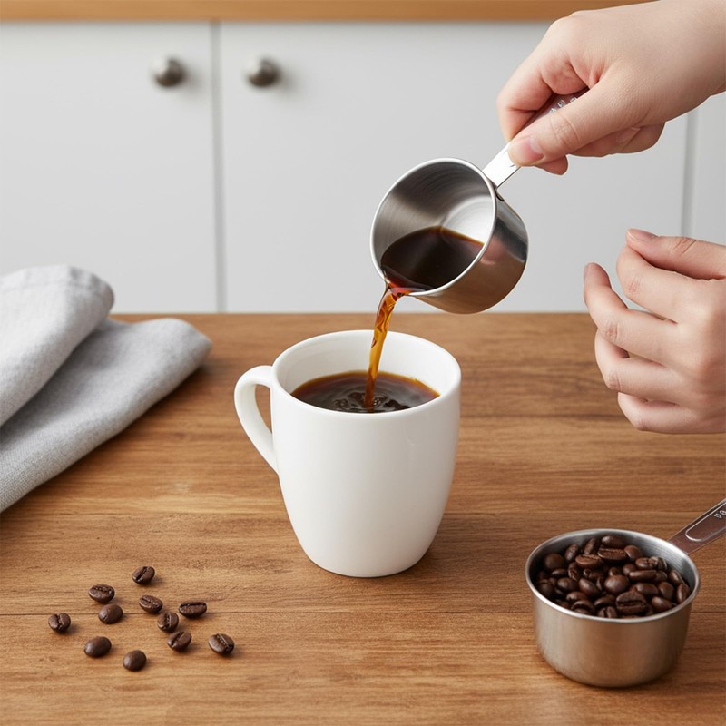 4 Pcs 1/3 Cup Measuring Cup, 1/3Cup Scoop Stainless Steel