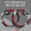 ARMYU Military Dog Tag Silencers Round Silicone Rubbers Set (Purple)