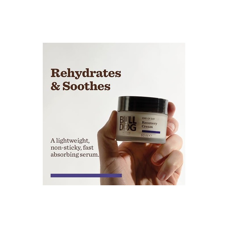 BULLDOG SKINCARE End of Day Recovery Face Cream for Men,