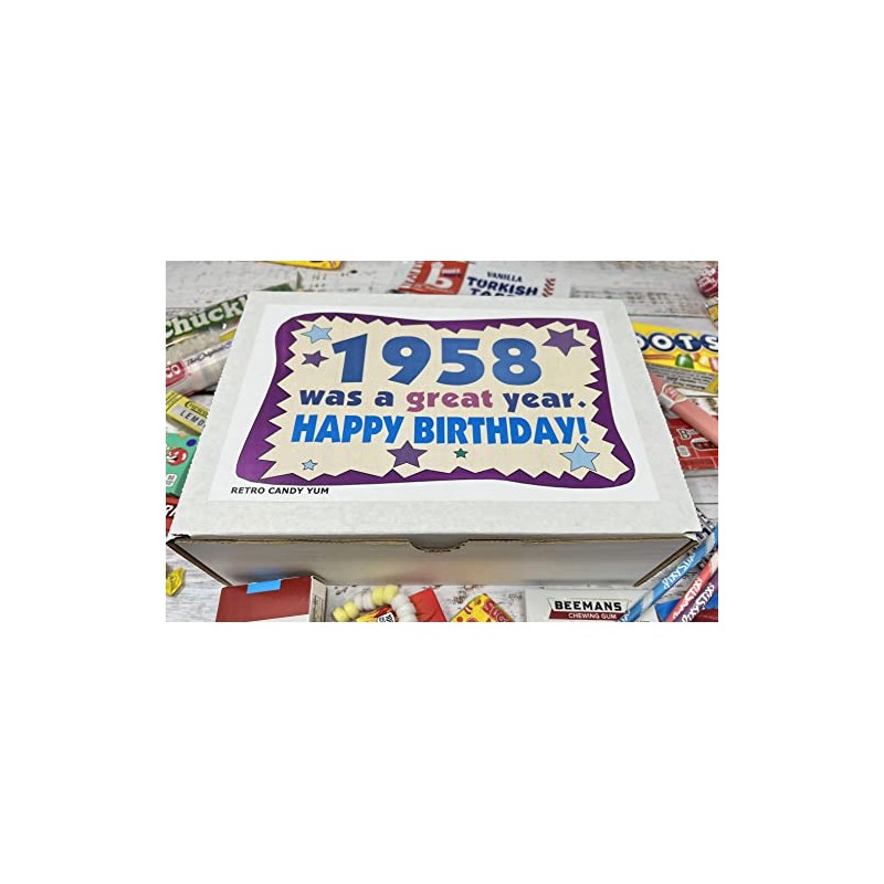 RETRO CANDY YUM ~ 1958 68th Birthday Gift Box Nostalgic