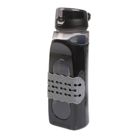 Katsy Style Water Bottle with Phone Holder - 890ml BPA-Free Hydration Solution - Stay Connected on the Go - Hand Wash Only-Black Color
