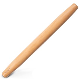 Bamber Wood French Rolling Pin for Baking Small Wooden Rolling Dowel Stick Dough Roller for Cookie Dumpling Pastry Pizza Tortilla, 13.4'' by 1.2''