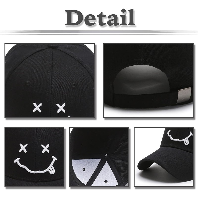 White Fang CA472 Men's Logo Hat, Cap, Smile, Character Design,