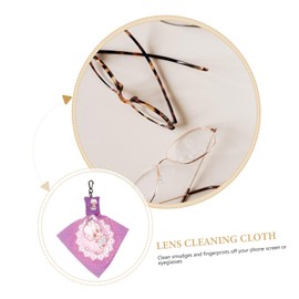 TOVINANNA 3pcs Microfiber Lens Cleaning Cloths Keychain Soft Screen Wipes for Phones Cameras and Glasses Compact and Reusable for Travel and Daily Use