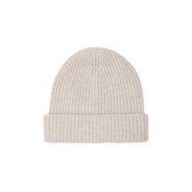 Style & Republic Men's Cashmere Chunky Beanie - 100% Cashmere, Premium Knitted Hat with 54 cm Waistband, Double Foldable, Ideal for Cold Days, One Size / One Size, sand