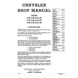 1941 - 1948 Chrysler Shop Manual