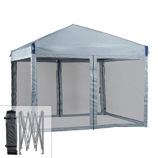 Aoodor 12x12 Ft Pop Up Canopy Tent with Netting, Water-Resistant