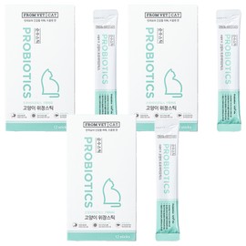 Frombet Cat Pure Stick Probiotics, 12 servings, intestinal health lactic acid bacteria, 3 pcs / 프롬벳 고양이 순수스틱 프로바이오틱스, 12회분, 장건강유산균, 3개