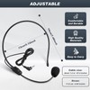 2pcs Microphone Headset Mic, 3.5mm Connector Jack Headset Microphone with