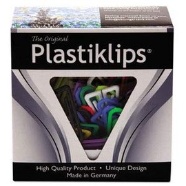 Baumgartens Plastiklips Paper Clips, Large, Assorted Colors, 200/box, One Random Color Will be Shipped