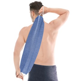 Migliore Wear Back Brush for Body Scrub, Double-Sided Bath Brush, Back Scrubber, Natural Shower Body Brush with 2 Handles, Back Washing Aid for Removing Dead Skin