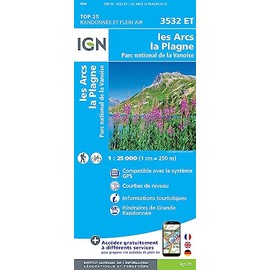 Les Arcs/La Plagne/Pn de la Vanoise (Gps) 1:25 000 (TOP 25)