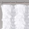 Lush Decor Lillian Shower Curtain, White, 72" x 72\