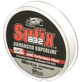 Sufix 832 Braid 20 lb Ghost 150 yards