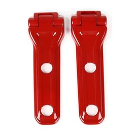 KnLoom Tailgate Rear Door Spare Tire Hinge Cover Trims ABS for Jeep for Wrangler 2018-2020 Red TRDSTHCTFJWJ2
