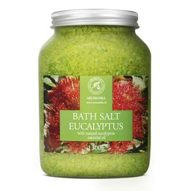 Sea Salt Eucalyptus with Natural Eucalyptus Essential Oil 46 Oz - Eucaliptus Bath Salts - Best for Good Sleep - Stress Relief - Beauty - Relaxing - Bathing - Body Care