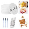 Guhupoy 30Pcs Painting Paper，Magic 3D Foam Texture Painting Kit for