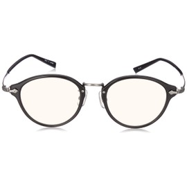 Sabae KR-310 BK Blue Light Cut PC Glasses, Celluloid x Titanium, Black