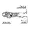 Pretul PP-5C, Pinza de presión 5", mordaza curva, Pretul