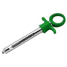 Surgical Online Dental Syringe – 1.8ml Self-Aspirating with European & American Thread Compatibility – Green Plastic Handle, 5.5" (14cm)