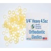 1/4 Inch Orthodontic Elastic Rubber Bands - 100 Pack -