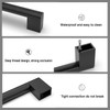 Amerdeco 10 Pack Matte Black Cabinet Pulls 3.75 Inch(96mm) Hole