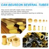 Brass Compression Sleeve Ferrule, Insert and nuts 120pcs 4 Sizes(1/4",