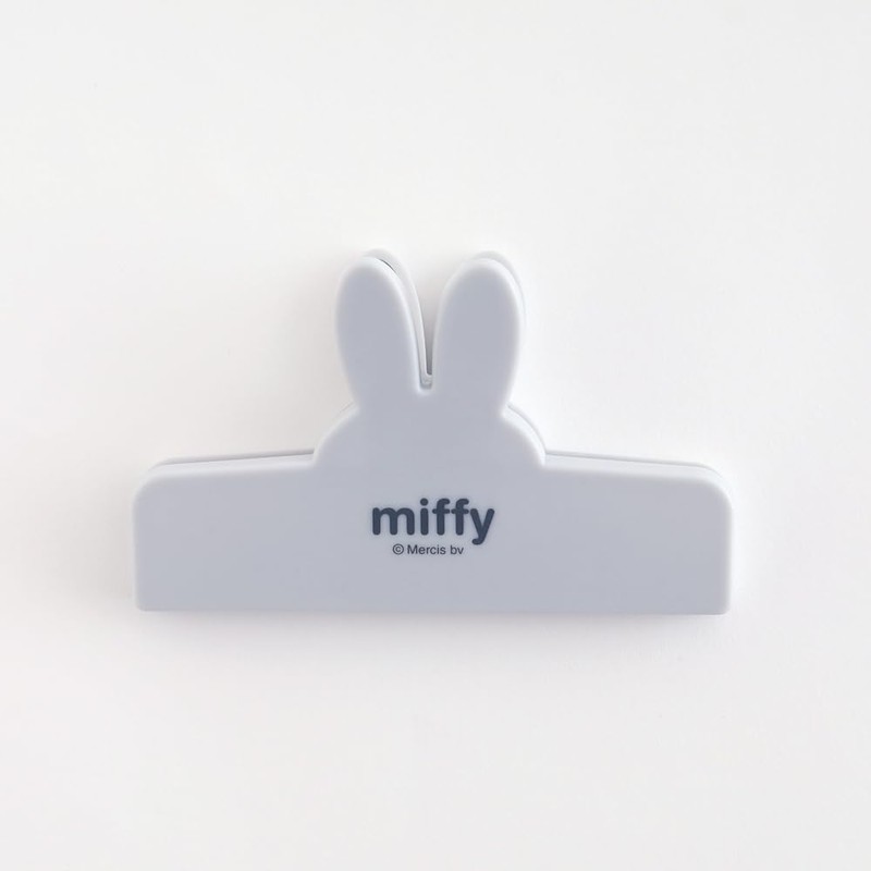 Green Flash Miffy Face Clip Gray BM-379