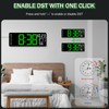 JoFomp 17.3" Large Digital Wall Clock, LED Digital Clock Large