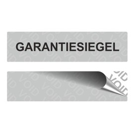 Void Safety Labels "Guarantee Seal" on Roll 80 x 20 mm Black