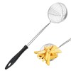 Stainless Steel Spider Strainer Spoon, Non-Stick Cooking Pasta Scoop Bean
