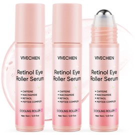 Under Eye Roller Serum for Puffiness and Dark Circles, 3 x 15 mL