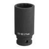 sourcing map 12-Point Deep Impact Socket 1/2 Inch Drive 27mm