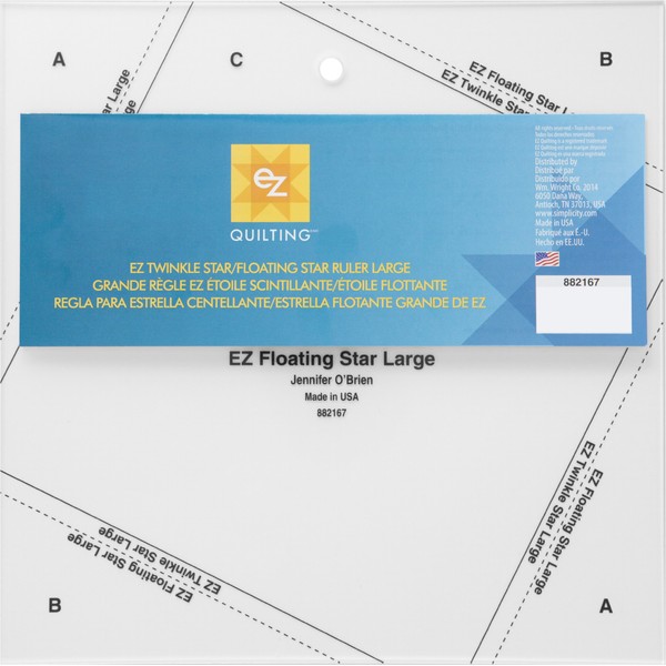 EZ Quilting Large Twinkle Star/Floating Star Ruler