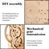 Solar 3D Wooden Puzzle Marble Run DIY Model Kit Craft