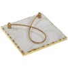 Mud Pie Gold Edge Napkin Holder, 8" x 8"