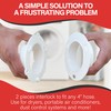 Dryer Dock Dryer Vent 6" for 4" Tubes, White