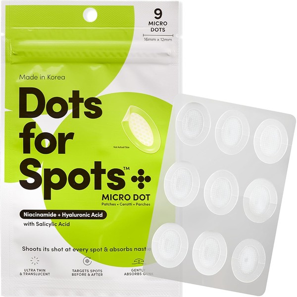 Dots for Spots Oval Pimple Patch with Micro Darts -